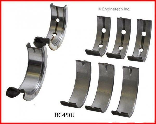 Main Bearing Set w/ 1/2" Main Cap Bolt (EngineTech BC450J) 91-93