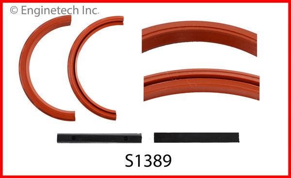 Rear Main Seal - Rubber Style (EngineTech S1389) 64-90