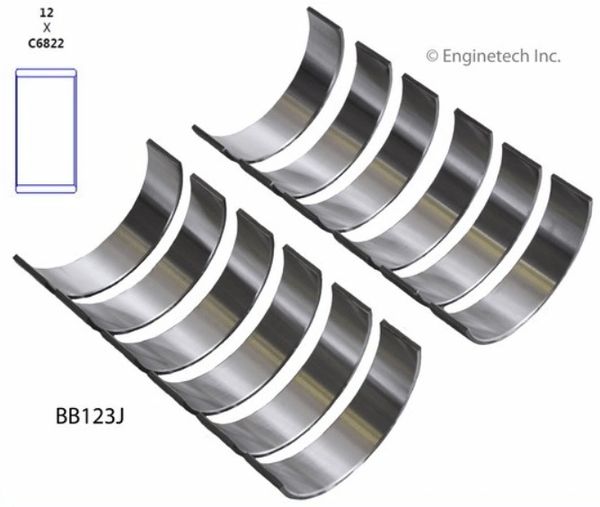 Rod Bearing Set (EngineTech BB123J) 02-12