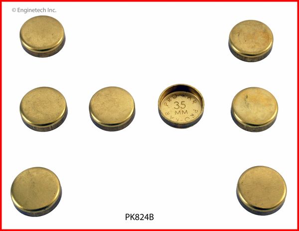 Frost Plug Set - Brass (EngineTech PK824B) 02-12