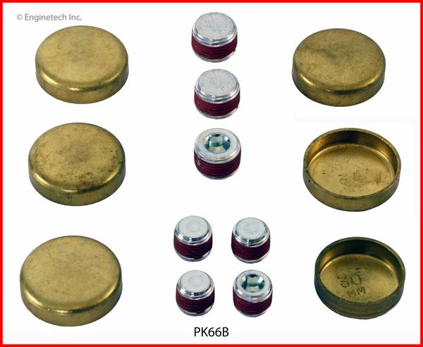 Frost Plug Set - Brass (EngineTech PK66B) 93-95