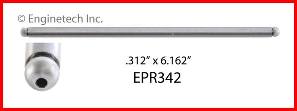 Push Rod (EngineTech EPR342) 80-95