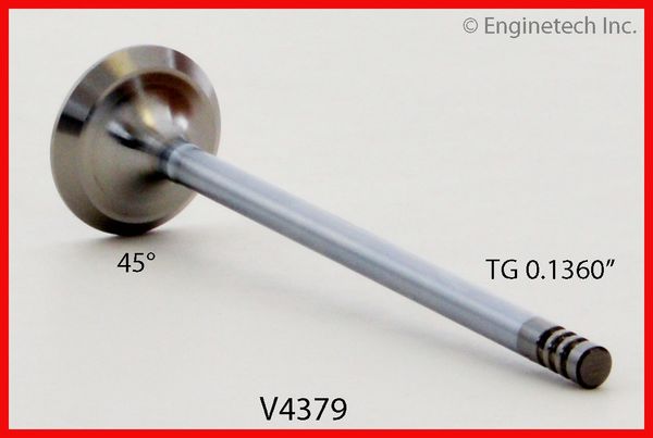 Valve - Exhaust 3 Groove (EngineTech V4379) 01-05
