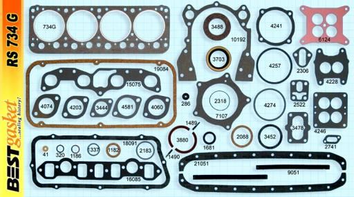 Full Gasket Set (Best RS734G) 52-57