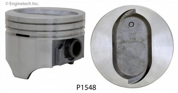 Piston Set - Cast (EngineTech P1548-8) 68-87