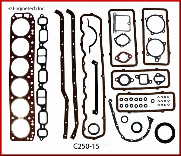 Full Gasket Set (EngineTech C250-15) 62-67