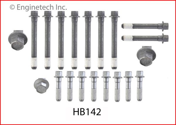 Head Bolt Set - For 1 Head (EngineTech HB142) 55-02