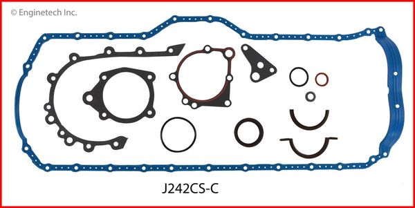 Lower Gasket Set (EngineTech J242CS-C) 92-00