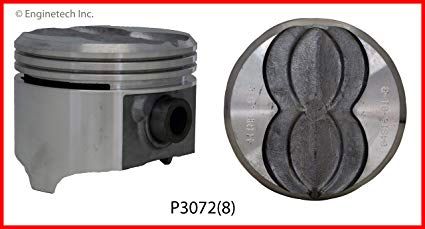 Piston Set - Cast (EngineTech P3072-8) 67-79