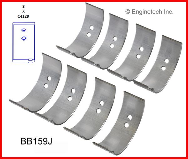 Rod Bearing Set (EngineTech BB159J) 75-95