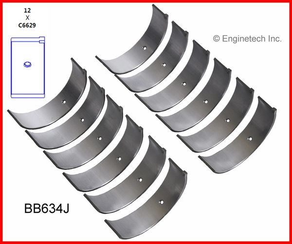 Rod Bearing Set (EngineTech BB634J) 99-05