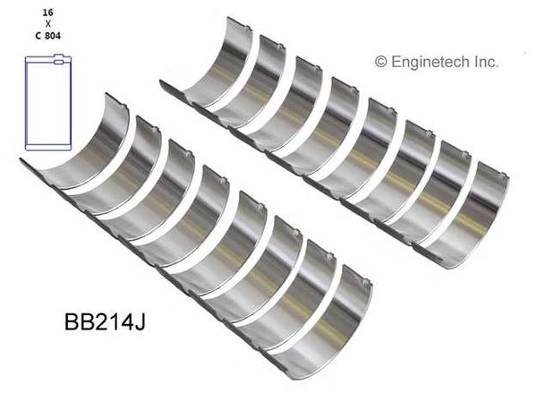 Rod Bearing Set (EngineTech BB214J) 62-01