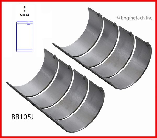 Rod Bearing Set (EngineTech BB105J) 02-16