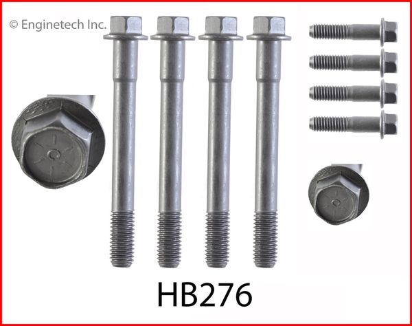 Head Bolt Set - For 1 Head (EngineTech HB276) 94-03