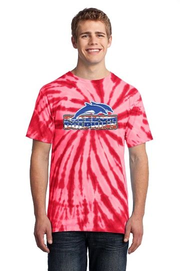 Freedom Dolphins- Adult Tie-Dye Tee