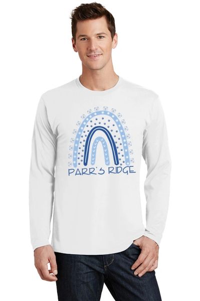 Parr's Ridge- Men’s/Unisex Crewneck Rainbow Long sleeve Tee