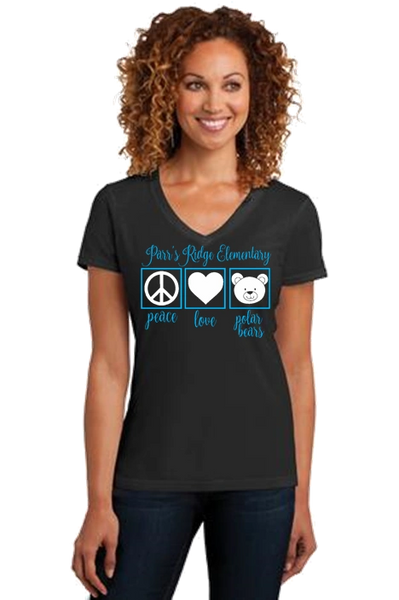 Parr's Ridge- Ladies "Peace, Love and Polar Bears" Short Sleeve