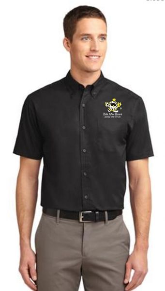 KAH Scrabble- Men's Button Down Short Sleeve Shirt (S508)