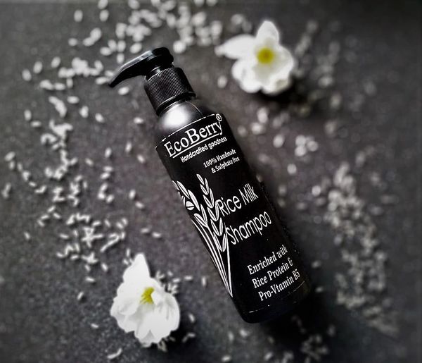 rice milk shampoo Natural Handmade Cosmetics Skincare Haircare