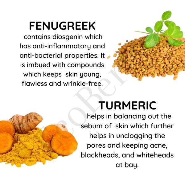 Fenugreek Turmeric Face Cream Natural Handmade Cosmetics Skincare