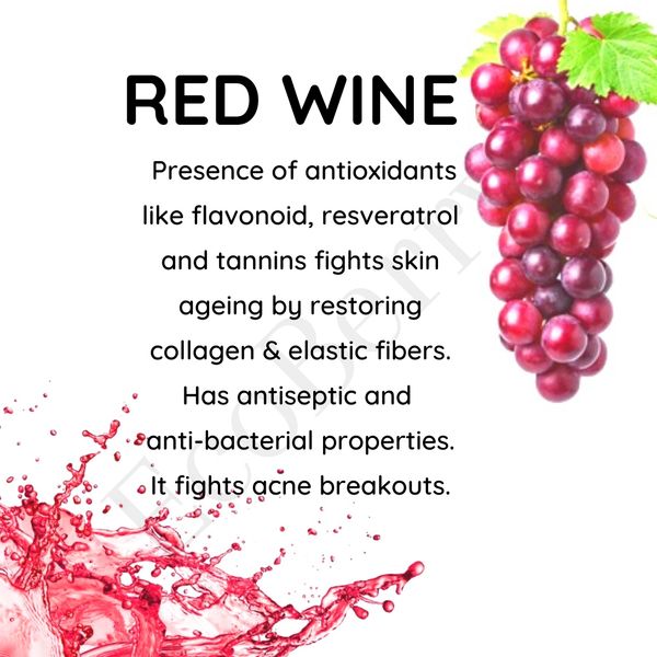 Red Wine Gel Natural Handmade Cosmetics Skincare Haircare Organic