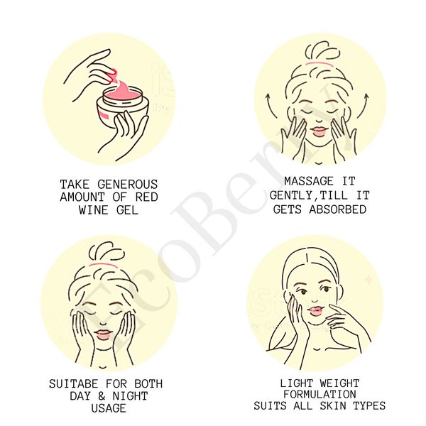 Red Wine Gel Natural Handmade Cosmetics Skincare Haircare Organic