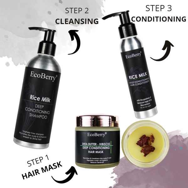 rice milk shampoo Natural Handmade Cosmetics Skincare Haircare