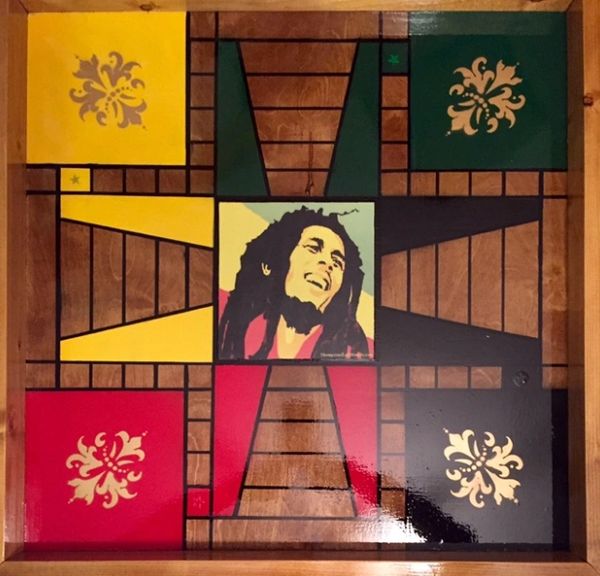 25” Jamaican Bob Marley Ludi Board