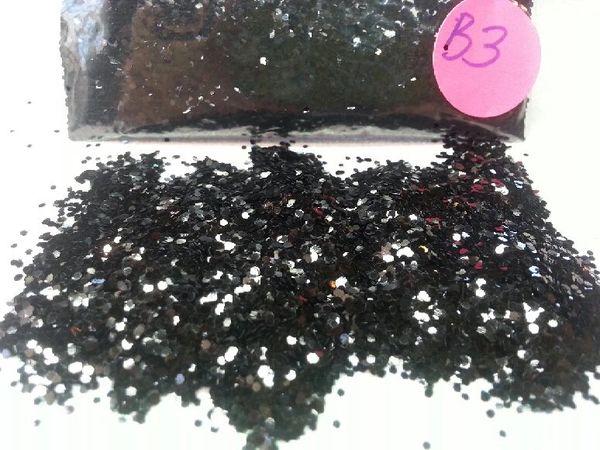 B3 New Black (.040) Solvent Resistant Glitter