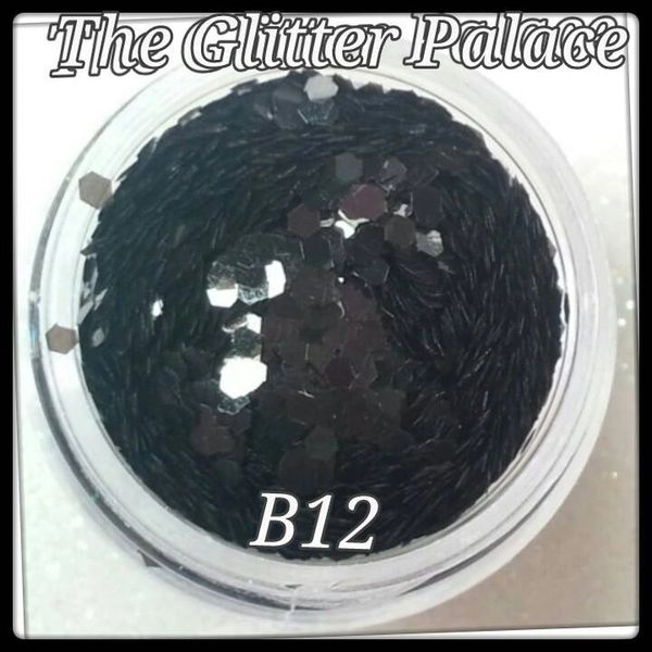 B12 Jetta Black (.062) Solvent Resistant Glitter
