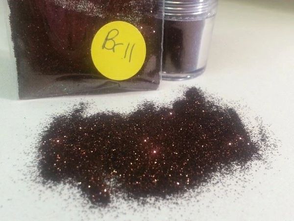 BR11 Chocolate (.008) Solvent Resistant glitter
