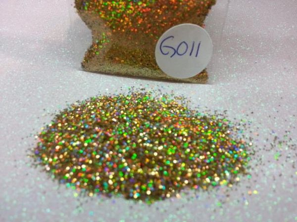 GO11 Holographic Mano Gold (.015) Solvent Resistant Glitter