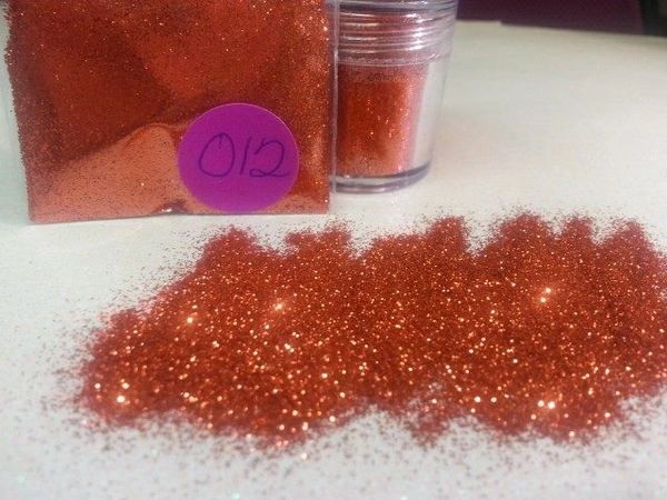 O12 Golden Orange (.008) Solvent Resistant Glitter