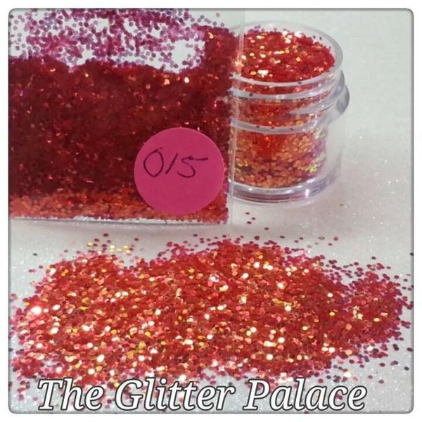 O15 Poppy Red (.040) Solvent Resistant Glitter
