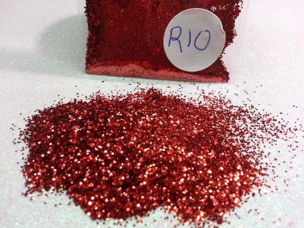 R10 Tomato Red (.015) Solvent Resistant Glitter