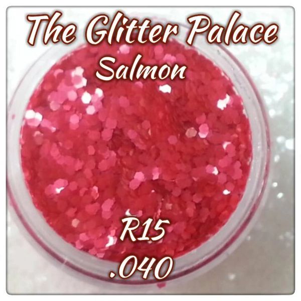 R15 Salmon (.040) Solvent Resistant Glitter