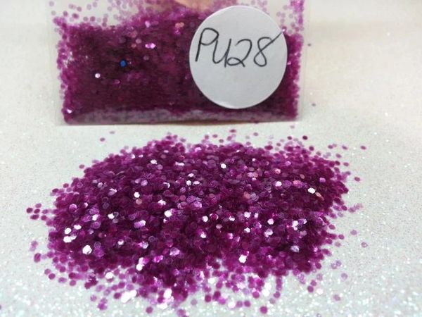 PU28 Violet Glass (.040) Solvent Resistant Glitter
