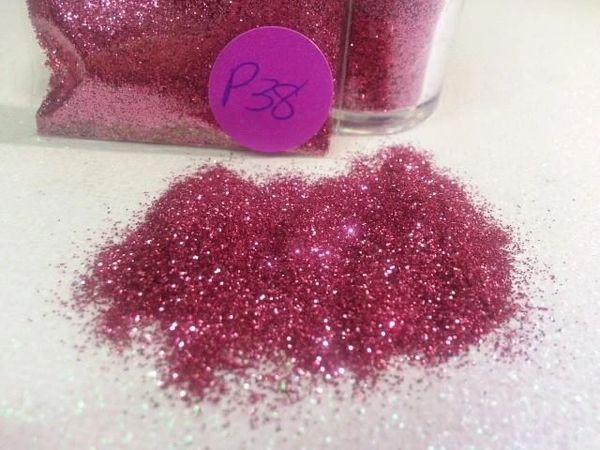 P38 Rose Pink (.008) Solvent Resistant Glitter