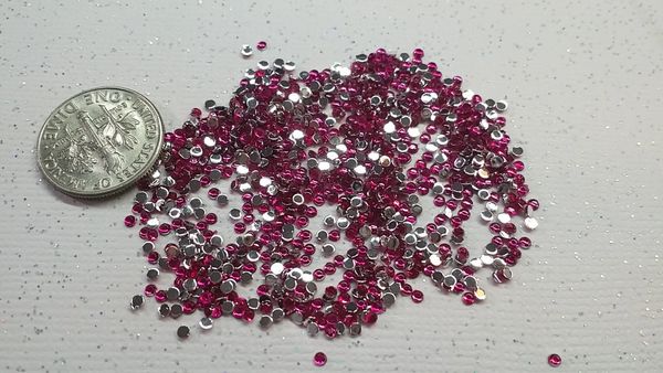 Rhinestone #R2 (1.5 mm hot pink stones)