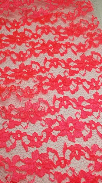 Lace - #L7 Bright Coral Lace for encapsulation