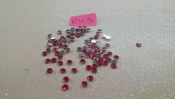 Rhinestone #R43 (2.5 mm Hot pink rhinestone)(1 pack)