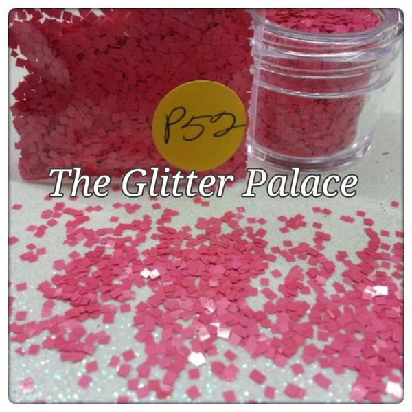 P52 Sophia Pink Square Solvent Resistant Glitter