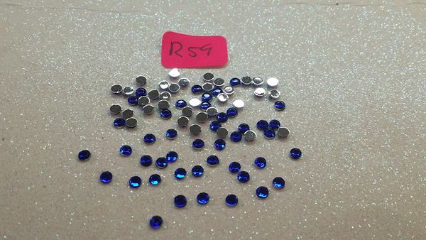 Rhinestone #R59 (2.5 mm blue rhinestone)