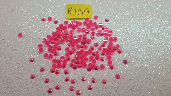 Rhinestone #R109 (3 mm A/B Hot Pink Jelly Rhinestone)
