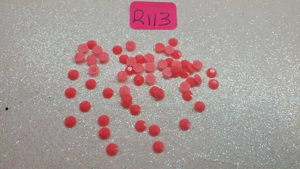 Rhinestone #R113 (2.5 mm coral jelly Rhinestone)