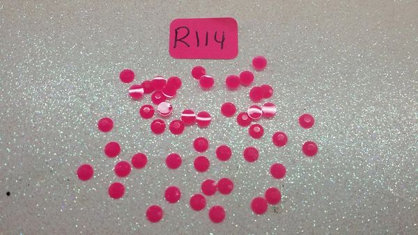 Rhinestone #R114 (3 mm hot pink jelly Rhinestone)