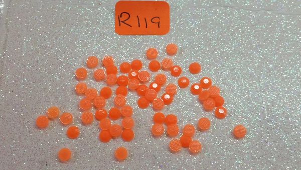 Rhinestone #R119 (3 mm neon orange jelly rhinestone)