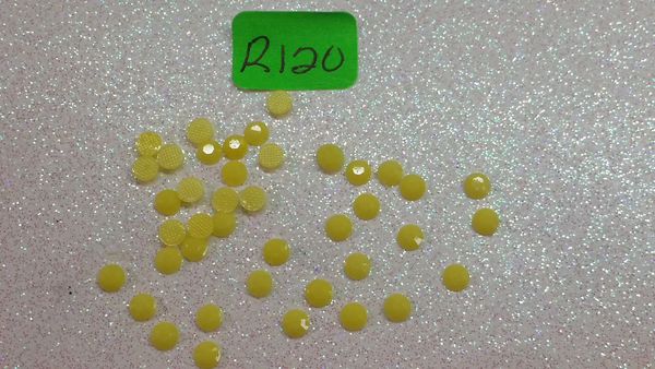 Rhinestone #R120 (3 mm neon yellow jelly rhinestone)