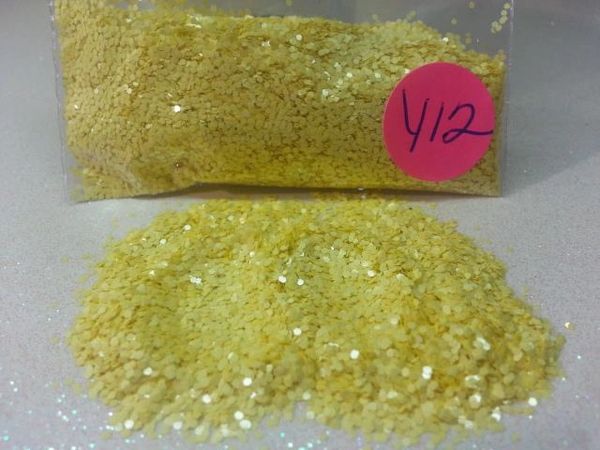 Y12 Caetus Yellow (.040) Solvent Resistant Glitter
