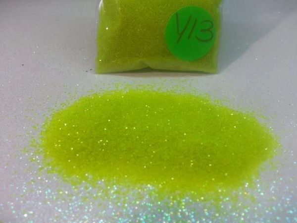 Y13 Neon Lime (.040) Solvent Resistant Glitter